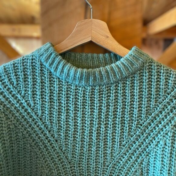 A New Day Chunky Knit Crewneck Sweater in Seafoam - Picture 8 of 11